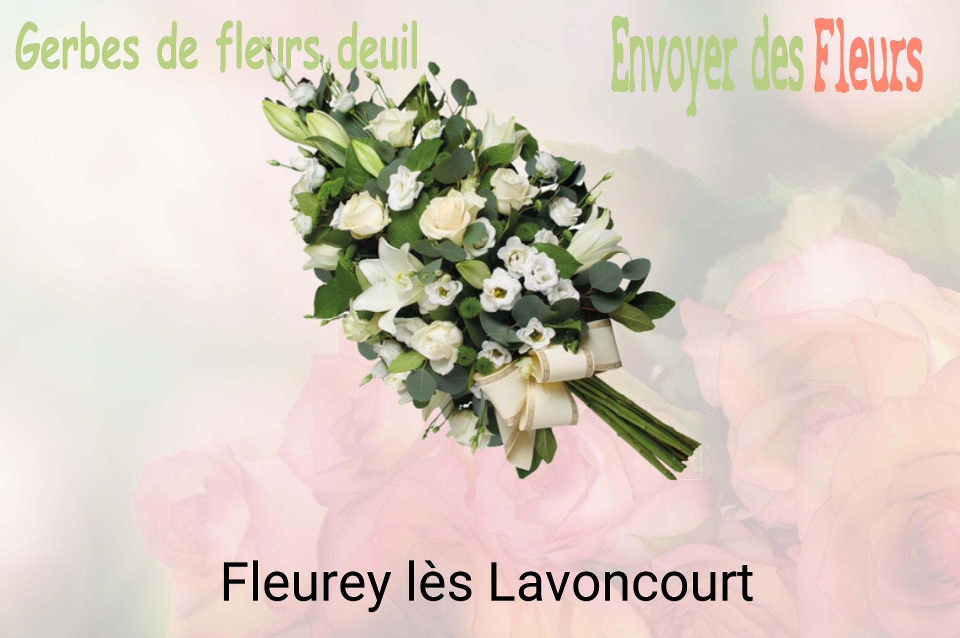 Gerbe de fleurs de deuil livrée à Fleurey-lès-Lavoncourt